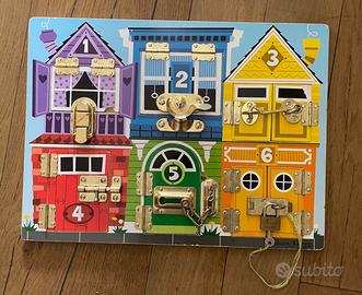 Melissa&Doug Tavola sensorial Serrature Montessori