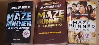 3 libri maze runner James dashner