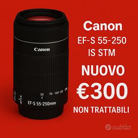 Canon EF-S 55-250mm IS STM – €300 non trattabili