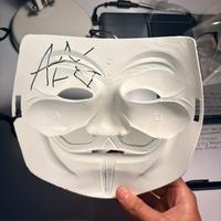 Maschera autografata Ale della giusta serie Dozer