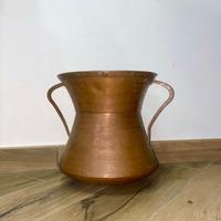 Antico recipiente in rame stagnato