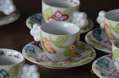 Set 6 tazzine da caffè Thun "farfalle in festa"