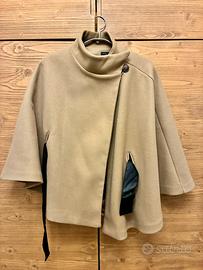 Poncho donna color beige/marroncino chiaro