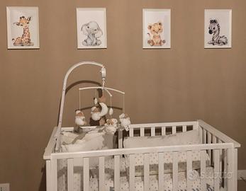 Lettino culla Azzurra Design con piumone