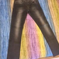 Pantalone jeans elasticizzato nero Guru 