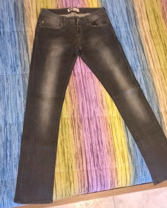 Pantalone jeans elasticizzato nero Guru 