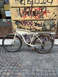 Bici americana uomo donna canna alta