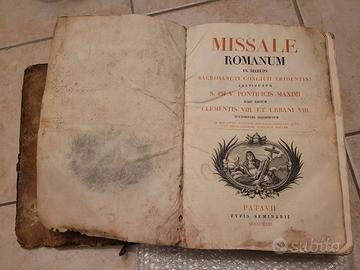 Missale Romanum 1830 originale da restaurare