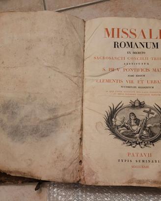 Missale Romanum 1830 originale da restaurare