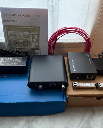 Switch Uptone Audio EtherRegen +Kit Fibra Ottica