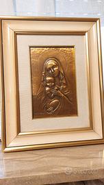 quadro madonna con bambino vintage