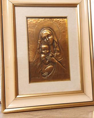 quadro madonna con bambino vintage