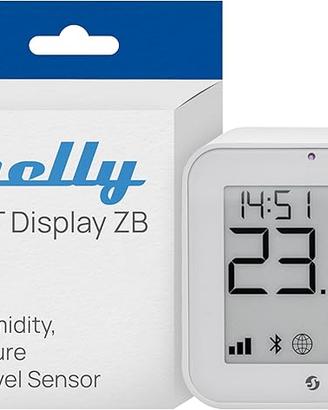Shelly BLU H&T Display ZB Bianco - Sensore Smart T