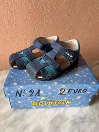 Sandalini ragnetto in pelle n. 21