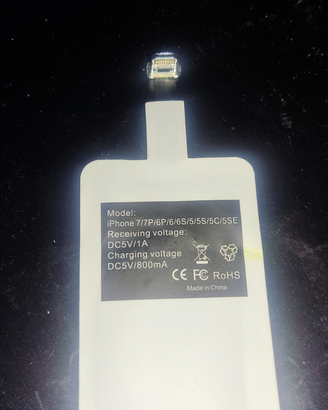 Adattatore Ricarica Wireless Apple iPhone 7 6 5