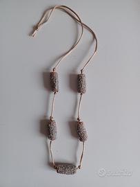 collana grani in ceramica