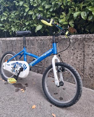 Bicicletta bambino B'Twin blu (senza marce)
