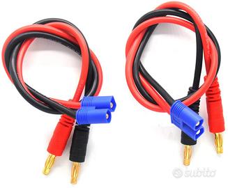 Cavo Carica EC3 Banana 4mm per Batterie LiPo RC