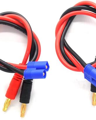 Cavo Carica EC3 Banana 4mm per Batterie LiPo RC