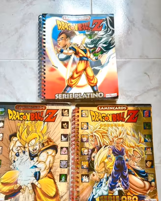 3 Album Dragon Ball Z Edibas oro argento e platino