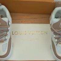 Scarpe Sneakers Louis Vuitton 43 Bianche e Beige