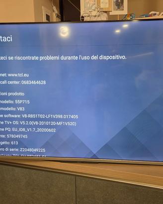 ANDROID TV TCL 55 POLLICI MODELLO 55P715