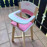 3 pezzi Giocattoli (seggiolone, culla, passeggino)