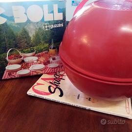 Guzzini PIC BOLL rosso - set da pic-nic mai usato