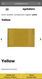 Tappeto Egoitaliano Yellow  200x300