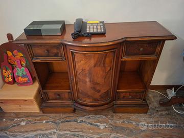 Credenza Bassa con Anta e N.4 Cassetti