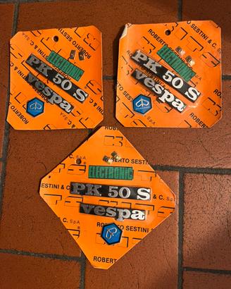 Set di targhette Piaggio Vespa modello PK 50 S