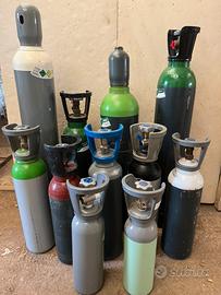 Bombole miscele/azoto/anidride carbonica co2 ossig