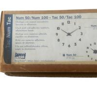 Orologio da parete adesivo nero 50x50 cm