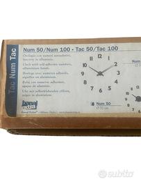 Orologio da parete adesivo nero 50x50 cm