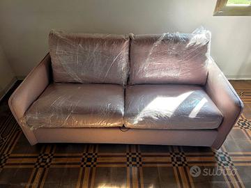 Divano letto Poltronesofà 3 posti rosa antico
