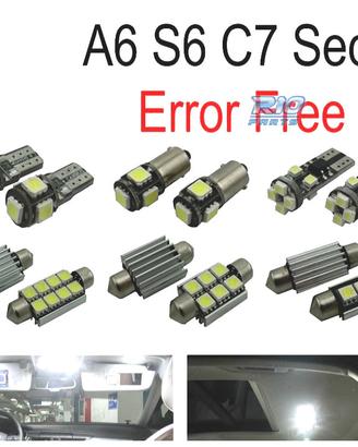 KIT 14 LAMPADE LED INTERNE PER AUDI A6 S6 RS6 C7 S
