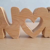 Scritta decorativa legno