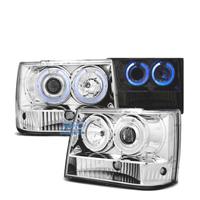 FARI JEEP GRAND CHEROKEE 93-98 OCCHI ANGEL CROMATI