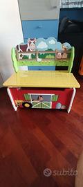 Panchine portaoggetti cameretta bambini