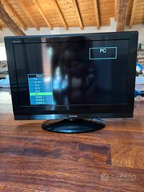 TV LCD Toshiba 26" con telecomando