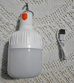 Lampada led ricaricabile da campeggio torcia sos