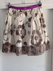 Gonna plissettata con paillettes Pinko