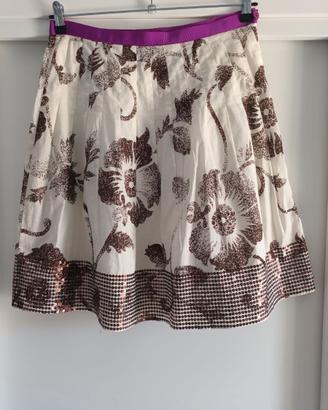 Gonna plissettata con paillettes Pinko