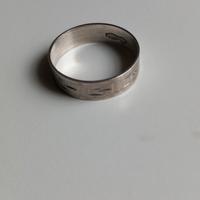 Fedina / anello donna vintage in argento 