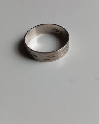 Fedina / anello donna vintage in argento 
