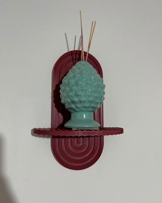 Mensola portaoggetti da parete – design ad arco