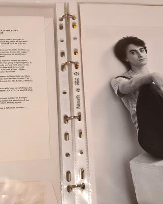 Foto autografata harry potter e lettera ufficiale