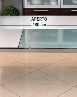 Tavolo Marchetti allungabile in vetro – 120/180 cm