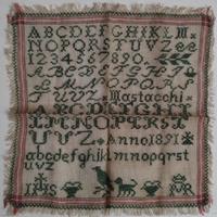 Imparaticcio/ Sampler Antico Cm 28x28 Punto Croce 