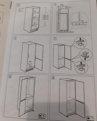 Frigorifero incasso con congelatore no frost